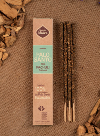 Incienso Palo Santo Sagrada Madre Hecho a Mano | Aroma a madera | Larga duración | Jazmín | champa | Romero
