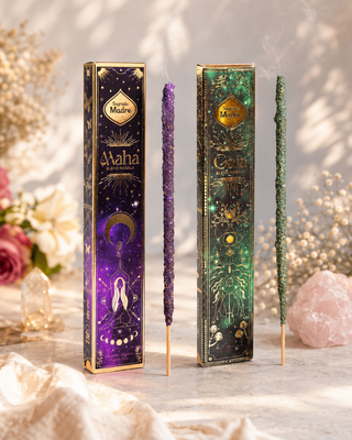 Mélange d’encens Maha Bundle | Sagrada Mère | Maha | Gaïa | Pétales de rose | Gardénia | Lys | Eucalyptus | Vanille