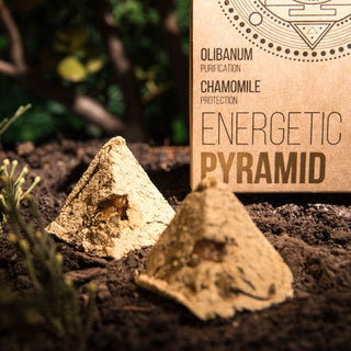 Energetic Pyramid Incense | Sacred Geometry | Yagra | Rose | Cinnamon | Chamomile