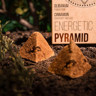 Energetic Pyramid Incense | Sacred Geometry | Yagra | Rose | Cinnamon | Chamomile