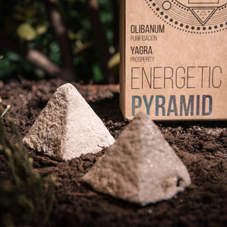 Energetic Pyramid Incense | Sacred Geometry | Yagra | Rose | Cinnamon | Chamomile