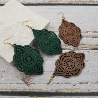 Mandala Drop Earrings