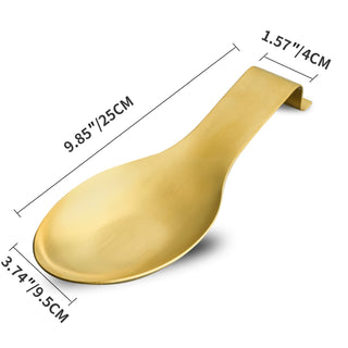 Gold Spoon Rest for Kitchen Counter, Stove Top