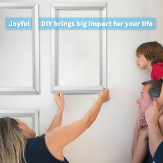 6 pcs, Ready-to-Assemble Wainscoting Panels for Interior Wall Décor Living Room Bedroom Accent Wall - Installed with Glue, 3 Top 3 Bottom