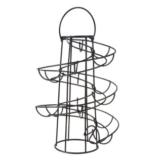 Egg Spiraling Dispenser Rack - Freestanding Wire Chicken Egg Storage