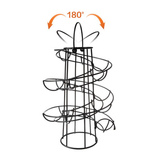 Egg Spiraling Dispenser Rack - Freestanding Wire Chicken Egg Storage