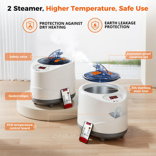 Portable Sauna Box, 2 Person Portable Steam Sauna for Home,