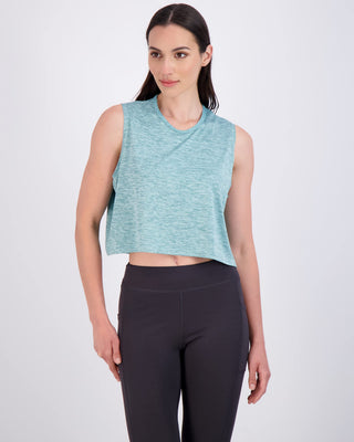 Real Essentials 5 Pack: Women's Dry Fit Crop Summer Tank Top