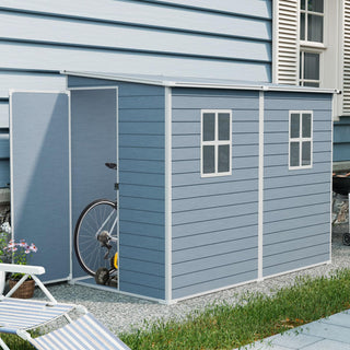8x4ft Outdoor Storage Shed with Floor Included