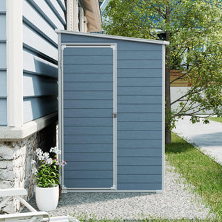 8x4ft Outdoor Storage Shed with Floor Included