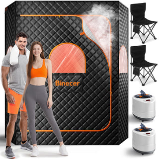 Portable Sauna Box, 2 Person Portable Steam Sauna for Home,