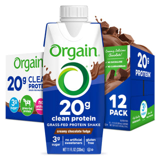 Orgain Clean Protein Shake, Grass Fed Dairy, 11 Fl Oz (Pack of 12)
