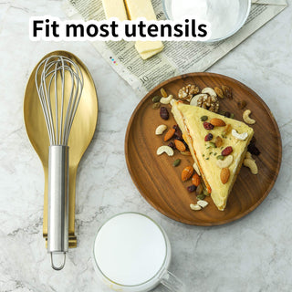 Gold Spoon Rest for Kitchen Counter, Stove Top