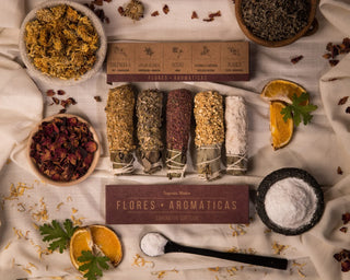 Smudge Sticks Assorted 5ct | Herbs Incense Box | Roses, White Sage, Frankincense, Copal, Citronella, Cinnamon, Palo Santo