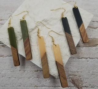🎁 Resin Wood Earrings (100% off)