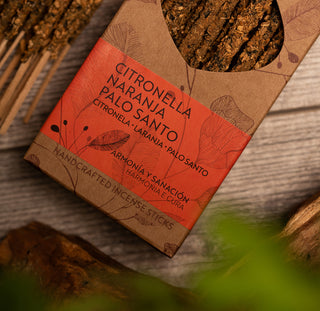 30pk Incense sticks Artisanal Line | Citronella, Orange Peel, Palo Santo