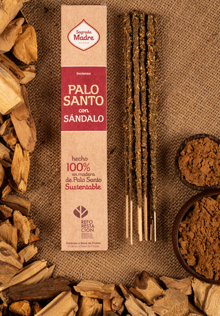 Encens Palo Santo Sagrada Madre fait à la main | Parfum de bois | Longue durée | Jasmin | Champa | Romarin