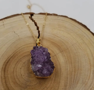 Amethyst Necklace | Boho Chic | Handmade | Crystals