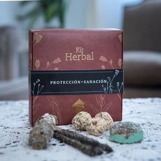 Kit de incienso de hierbas | Caja de regalo hecha a mano | Lavanda | Yagra | Palo Santo | Sabio