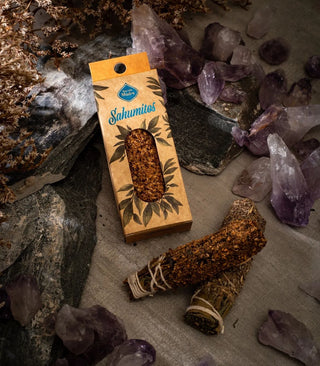 Bâton de tache | Palo Santo | Sauge | Romarin | Encens | Rituels | Méditation | Nettoyage énergétique |