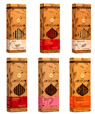 Línea Artesanal de Incienso de 30 unidades | A granel | Citronela | Naranja | Palo Santo | Hecho a mano