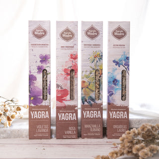 Mezclas de incienso floral de Yagra | Hecho a mano | Incienso | Violeta | Lavanda| orquídea | Vainilla | Rosa | Manzanilla